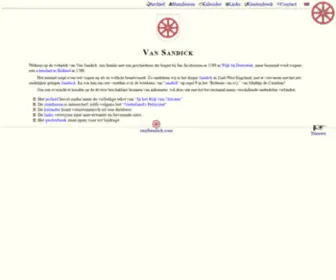 Vansandick.com(Welkom) Screenshot