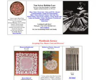 Vansciverbobbinlace.com(Van Sciver Bobbin Lace & Lacemaking) Screenshot