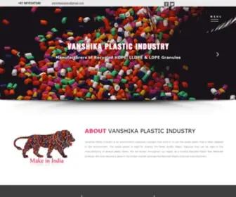 Vanshikaplastic.com(Vanshika plastic industries) Screenshot