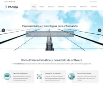 Vansia.es(Desarrollo de software) Screenshot