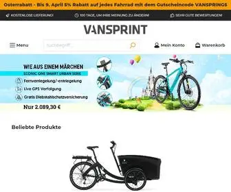 Vansprint.de(Erlebe außergewöhnliche E Bikes) Screenshot