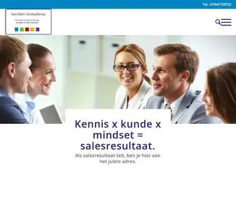 Vansteinconsultancy.nl(Ik help je aan een beter salesresultaat) Screenshot