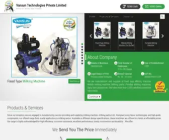 Vansunindia.com(Vansun Technologies Private Limited) Screenshot