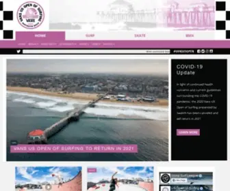 Vansusopenofsurfing.com(2022 Vans US Open of Surfing) Screenshot