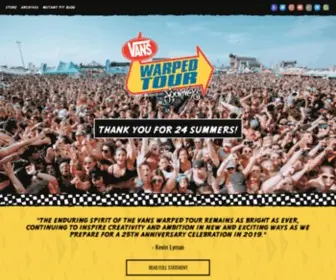 Vanswarpedtour.com(Vans Warped Tour) Screenshot