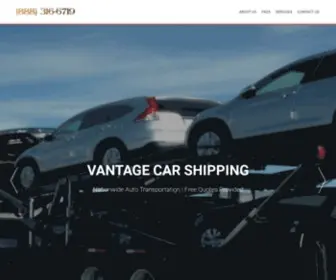 Vantagecarshipping.com(Vantage Car Shipping) Screenshot