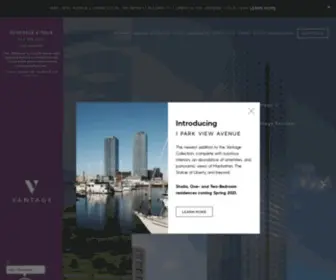 Vantagejc.com(Jersey City Luxury Apartments for Rent) Screenshot