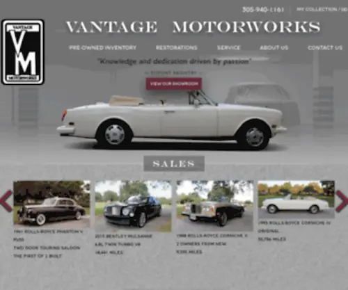 Vantagemotorworks.com Screenshot