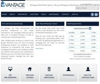 Vantagerealtygroup.ca(Vantage Mortgage Real Estate Agency) Screenshot