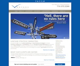 Vantagesmg.com(Vantage Strategic Marketing) Screenshot