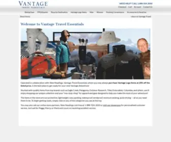 VantagetravelStore.com(Vantage Travel Essentials) Screenshot