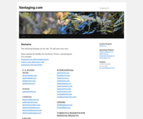 Vantaging.com(Vantaging, LLC) Screenshot