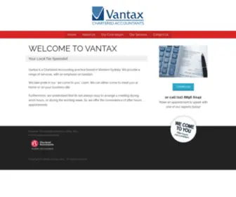 Vantax.com.au(Vantax) Screenshot