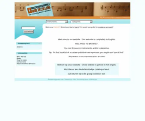 Vanteeseling.nl(Van Teeseling Music Publishers) Screenshot