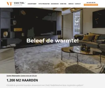 Vantielhaarden.nl(Van Tiel haarden) Screenshot