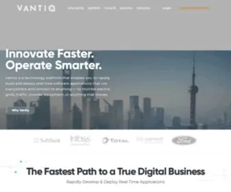 Vantiq.com(Real-Time, event-driven application platform) Screenshot