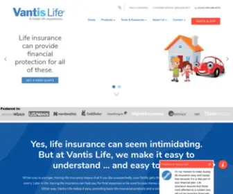 Vantislifect.com(Vantis Life Insurance Company) Screenshot