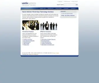 Vantixsystems.com(Vantix Systems Inc) Screenshot