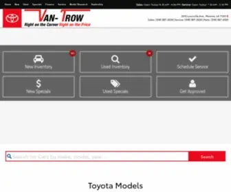 Vantrowtoyota.com(Van-Trow Toyota) Screenshot