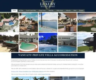 Vanuatuluxuryholidayhomes.com(Self-contained vanuatu holiday accommodation) Screenshot