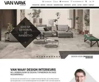 Vanwaayinterieurs.com(6000 m2 design woonwinkel voor ongewoon interieur design) Screenshot