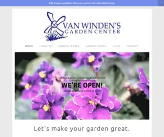 Vanwindens.com(Van Winden’s Garden Center) Screenshot