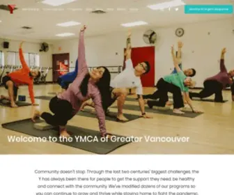 Vanymca.org(YMCA of Greater Vancouver) Screenshot