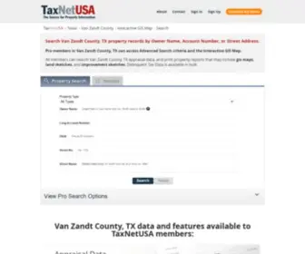 Vanzandtcad.org(Van Zandt County) Screenshot