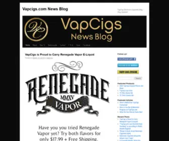 Vapcigsblog.com(VapCigs Blog) Screenshot