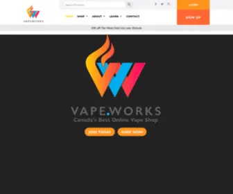 Vape.works(Online Vape Shop & Store Canada) Screenshot