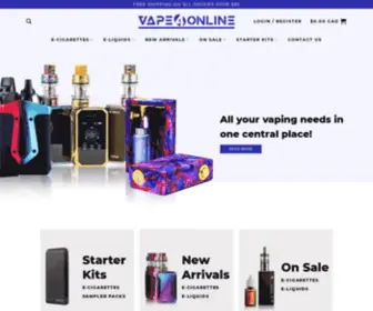 Vape4Online.com(Electronic Cigarettes Online Store Vancouver) Screenshot