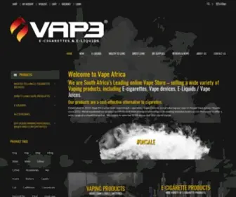 Vapeafrica.co.za(Vape Africa) Screenshot