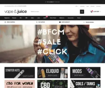 Vapeandjuice.co.uk(Online Vape Shop UK) Screenshot