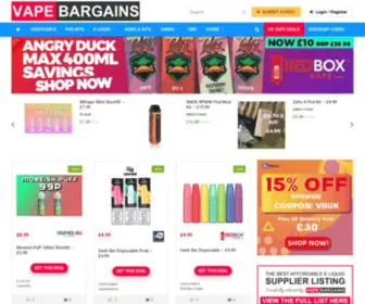 Vapebargains.co.uk(Vape Bargains) Screenshot