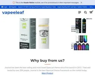 Vapeeleaf.com(Your perfect online Vape) Screenshot