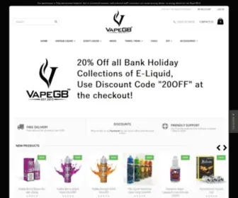 Vapegb.co.uk(Quality UK Made eLiquid) Screenshot