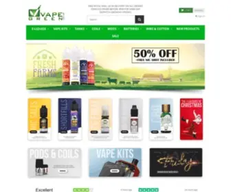 Vapegreen.co.uk(Vape Green UK) Screenshot