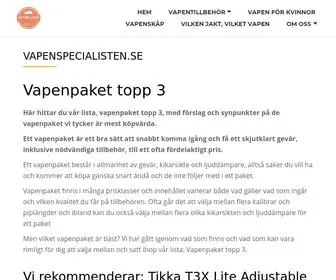 Vapenspecialisten.se(Allt om jakt) Screenshot