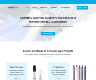 Vapensupply.com(Wholesale Vape Pens&Custom Vaporizers) Screenshot