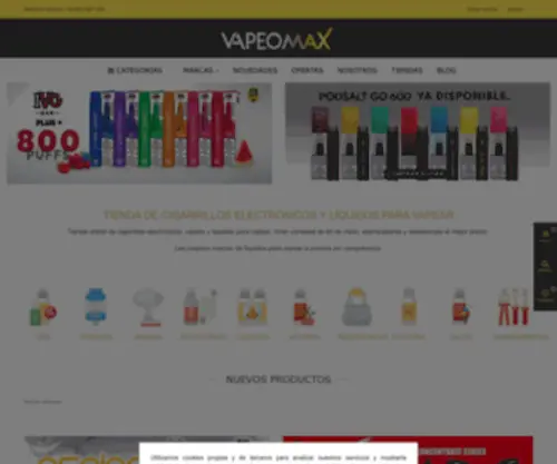 Vapeomax.es(Tienda de vapeo) Screenshot