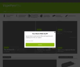 Vapepenpro.com(Vaporizer Search & Vape Pen Reviews) Screenshot