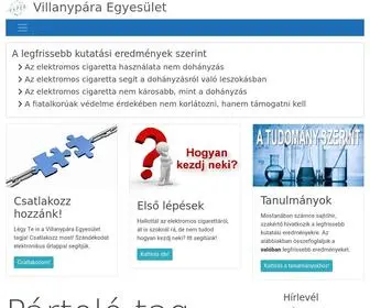 Vaper.hu(Villanypára Egyesület) Screenshot
