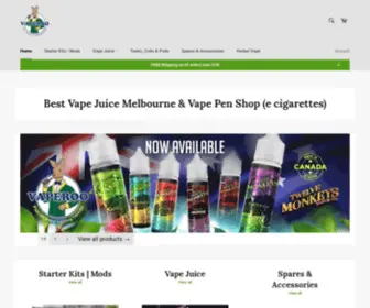 Vaperoo.com.au(Vape Pen Melbourne best Vape juice e cigarettes Vape shop online VIC) Screenshot