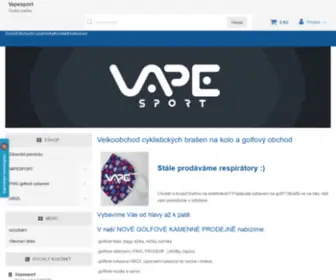 Vapesport.cz(Velkoobchod cyklistických brašen na kolo a golfový obchod) Screenshot