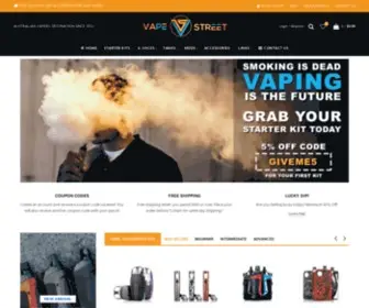 Vapestreet.com.au(Vape Street Australia) Screenshot