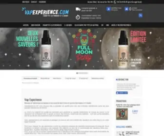 Vapexperience.com(Cigarette electronique e) Screenshot