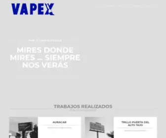 Vapexsl.com(VAPEX Publicidad Exterior) Screenshot