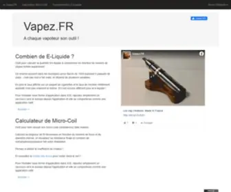 Vapez.fr(La vap et ce qui l'entoure) Screenshot
