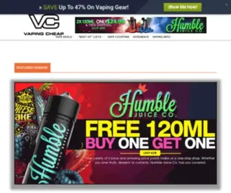 Vapingcheap.com(Vaping Cheap) Screenshot