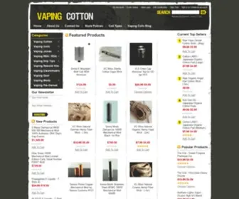 Vapingcotton.com(Vaping Cotton offers Vapor Mods and Gear) Screenshot